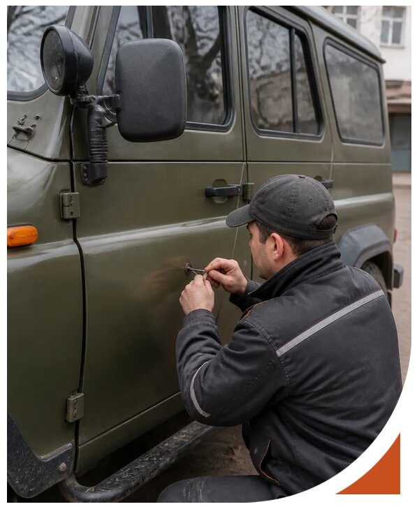Профессиональное вскрытие автомобиля УАЗ без повреждений в Шарыпове